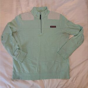 Vineyard Vines Mint Green Quarter-Zip Pullover